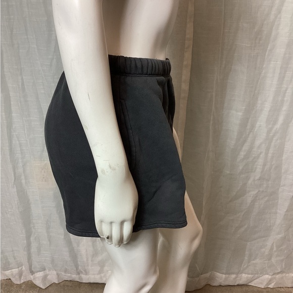 NWT Joah Brown Washed Black French Terry Sweat Shorts; Size: XS/S - Picture 2 of 9